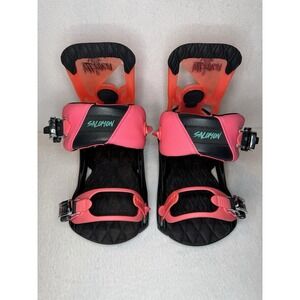 Salomon Vendetta Snowboard Bindings Women's M Pink Black All-Mountain